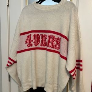49ers vintage cream sweater